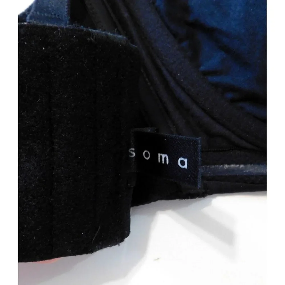 Soma Convertible Bra 38DDD Black Strapless Cross Back Adjustable Straps - Picture 7 of 8